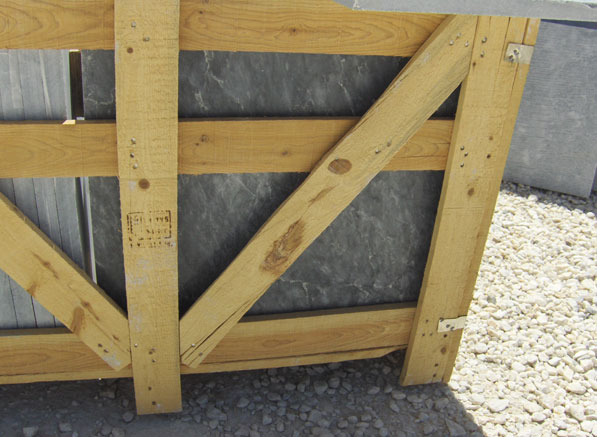 black marble, honed finish