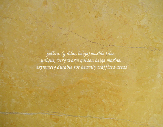 Polished yellow marble
