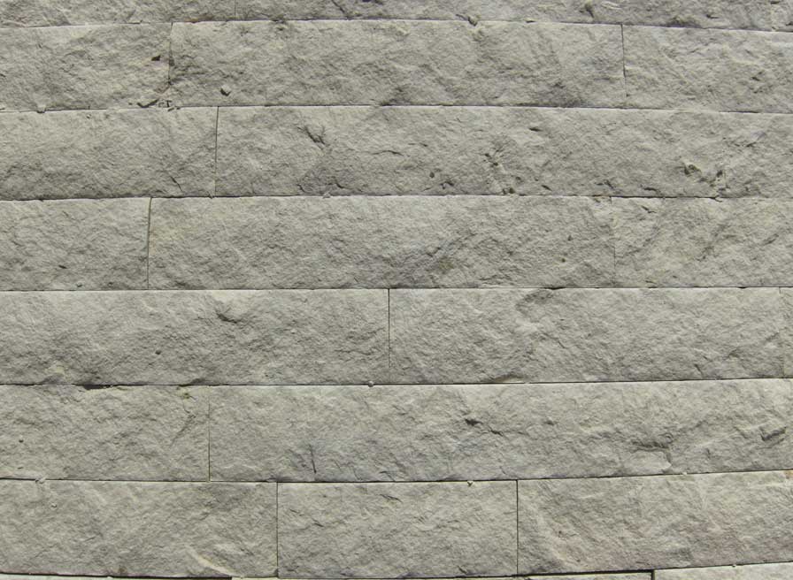 split face wall cladding, white limestone
