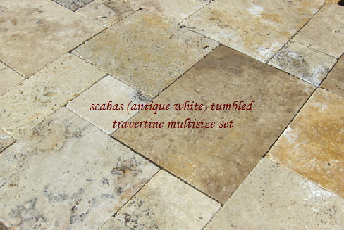 TUMBLED IVORY PAVERS