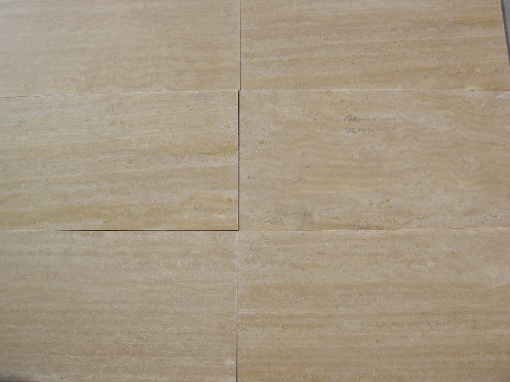 honed & filled travertine tiles