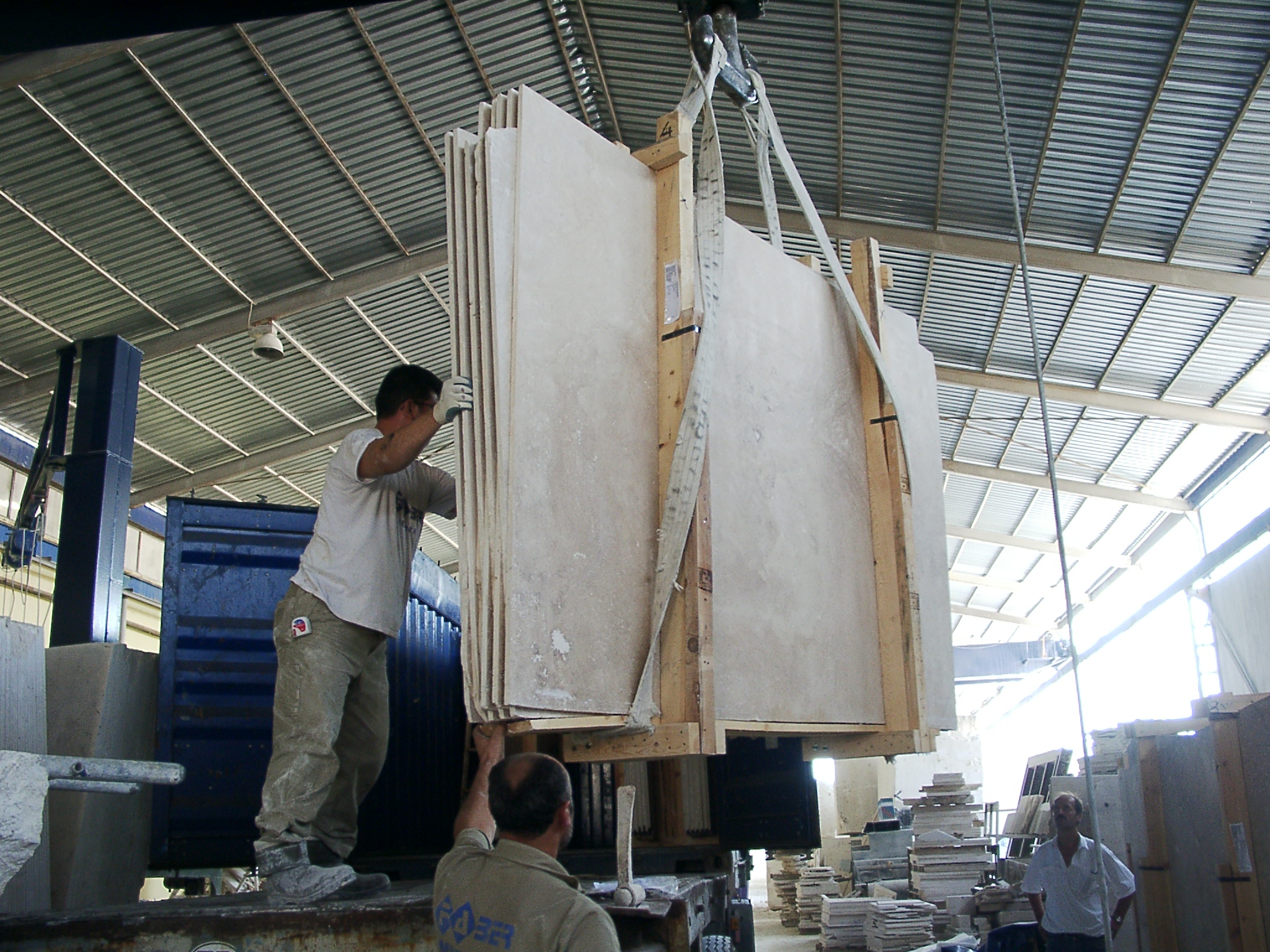 ivory travertine slabs