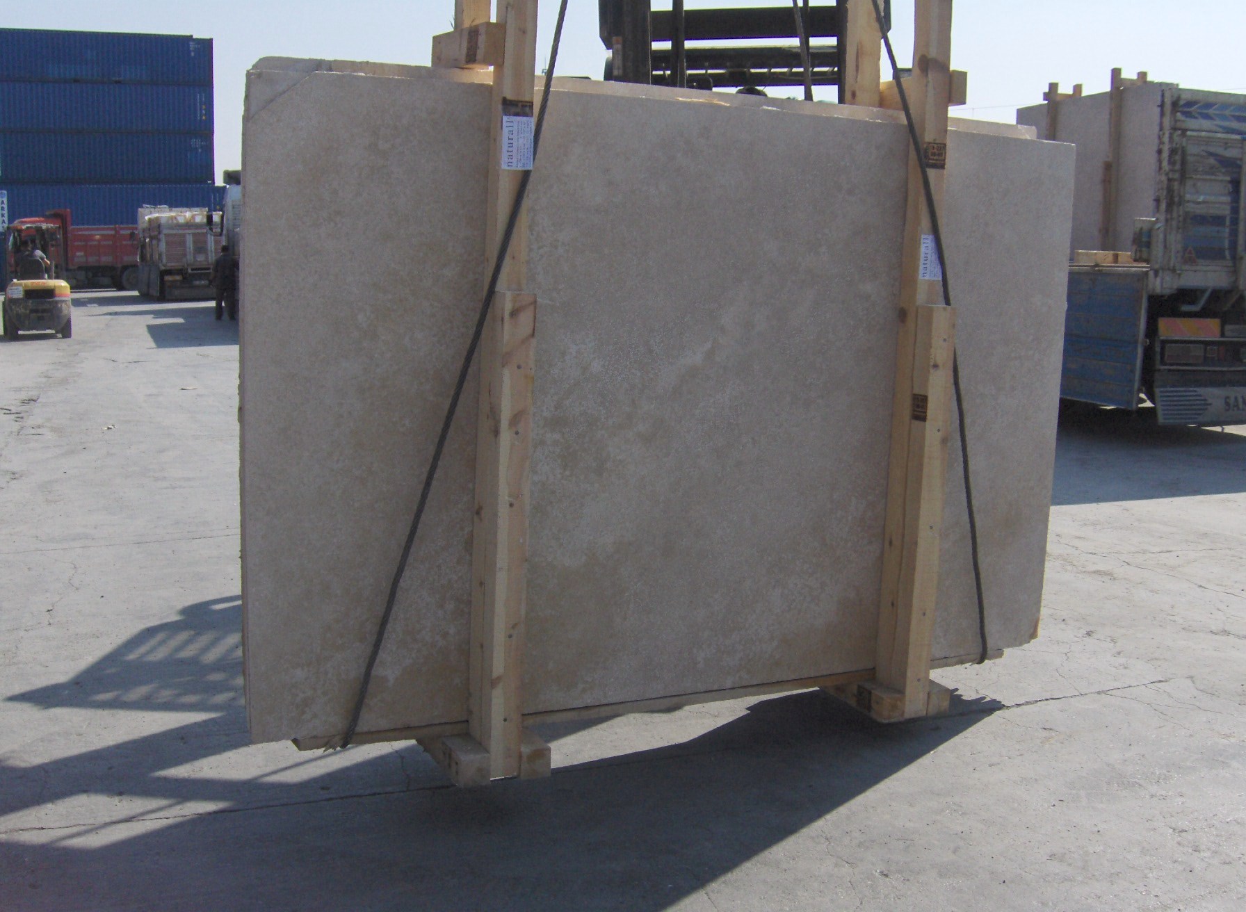 ivory travertine slabs