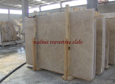 walnut travertine slabs