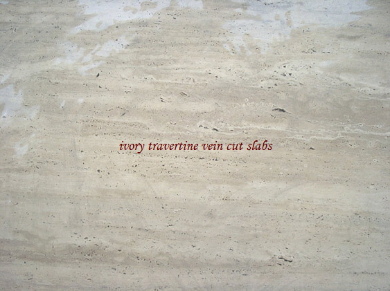 ivory travertine vein cut slabs