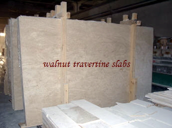 walnut travertine slabs