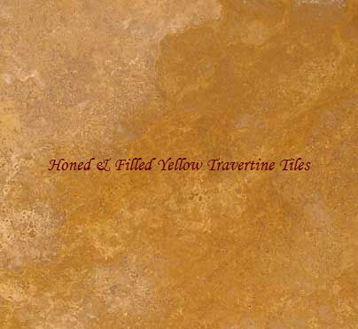 Honed & Filled Yellow Travertine Tiles