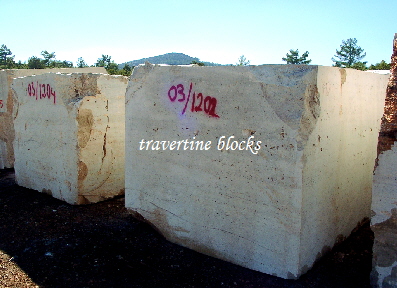 travertine blocks