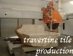 travertine tile production