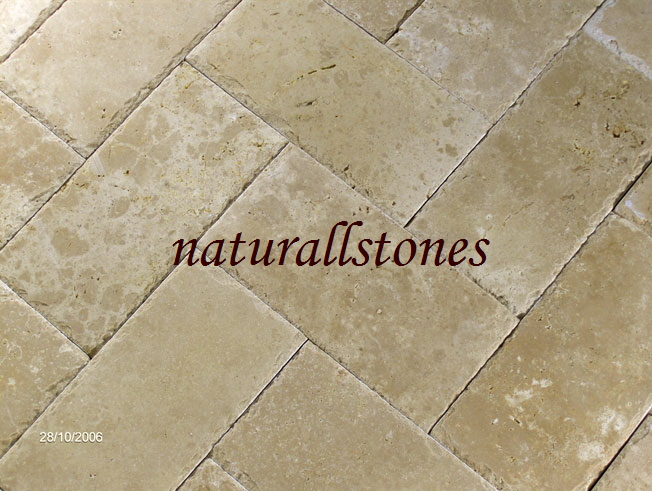 honed & chiselled edge ivory pavers
