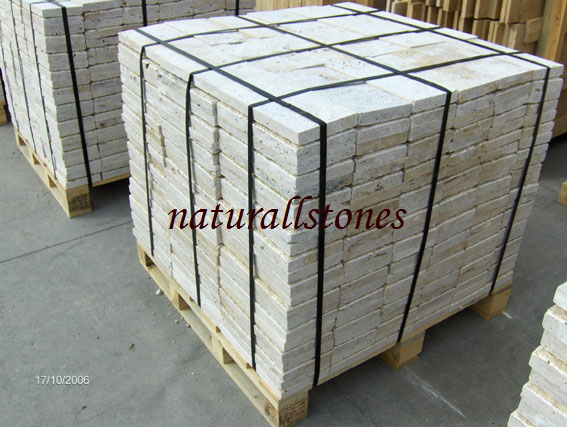 honed & chiselled edge ivory pavers