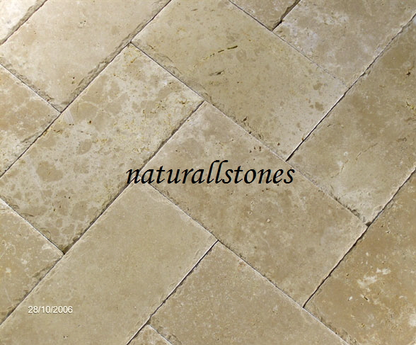 honed & chiselled edge ivory pavers