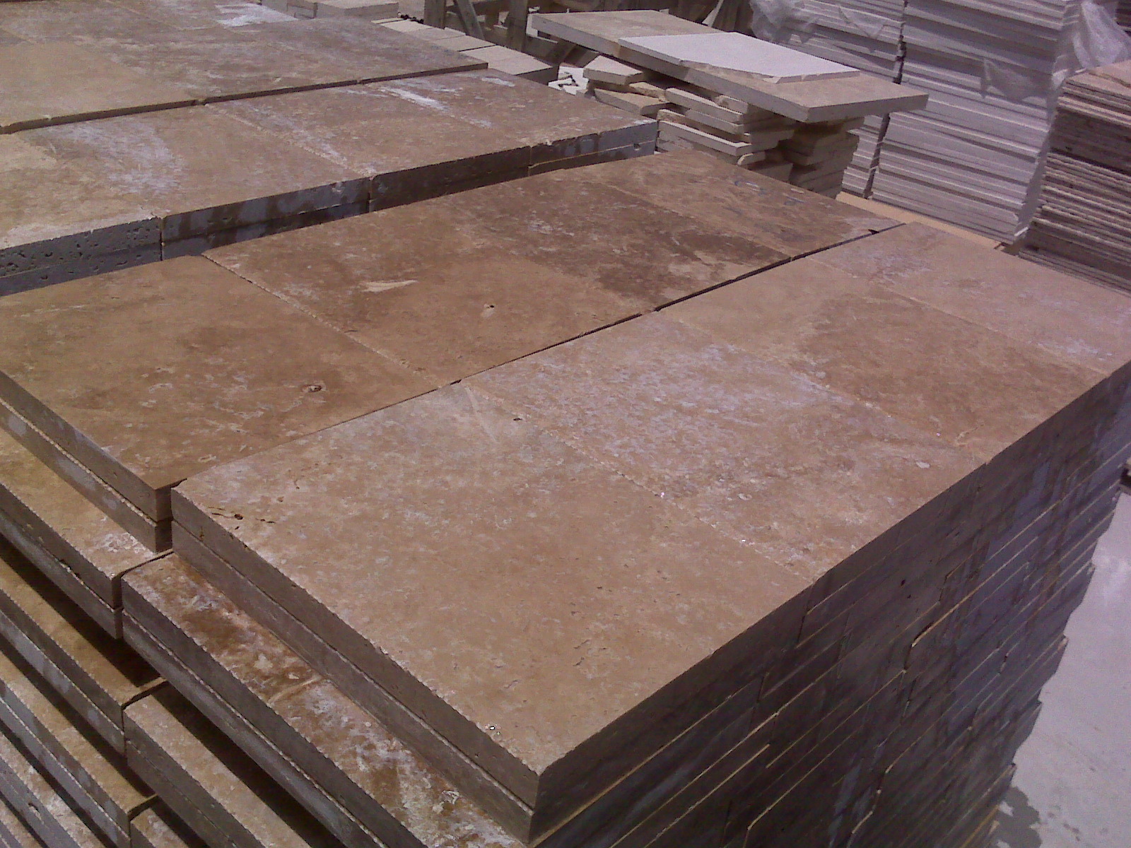 honed & chiselled edge noce pavers