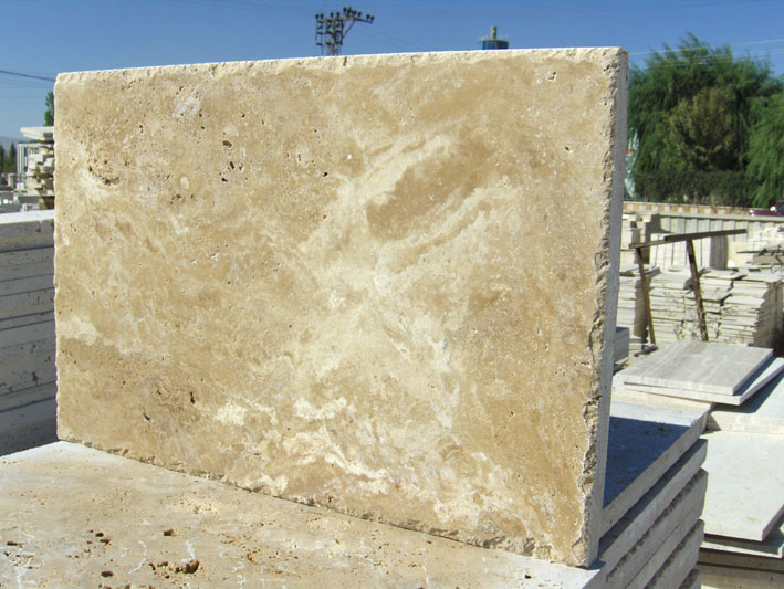 honed & chiselled edge ivory pavers