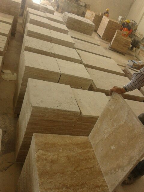 honed & chiselled edge ivory pavers