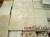 tumbled travertine