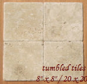 tumbled travertine