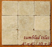 tumbled travertine