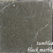 tumbled black marble