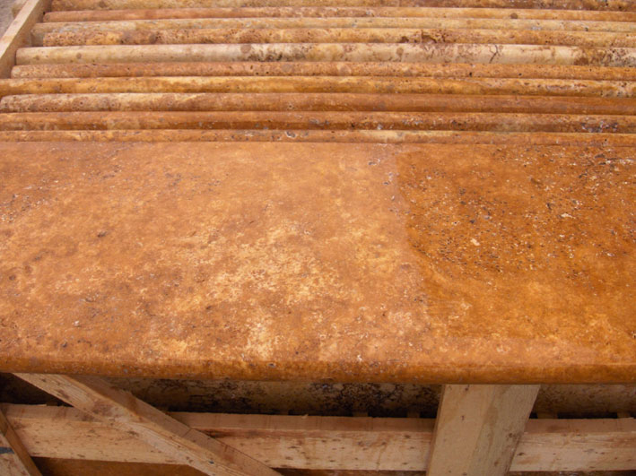 Tumbled Yellow Travertine Pavers